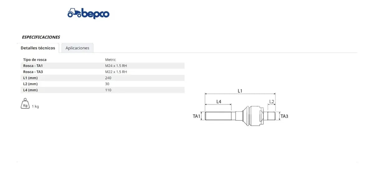 Rotula De Dirección Al178284 Para John Deere 6403 6110 6415