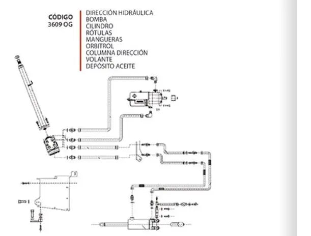 Kit Dirección Hidrostática Massey Ferguson 165 185 275 285