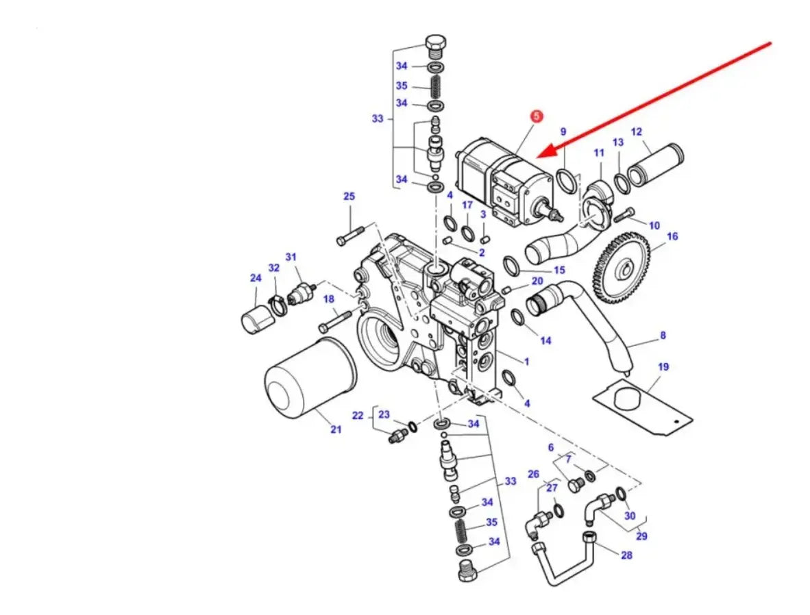 Bomba Hidráulica Massey Ferguson 5425 5611 6255 6470