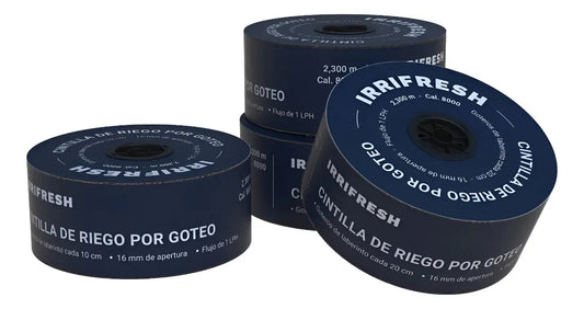 Cinta De Goteo Irrifresh Calibre 6 Mil Laberinto 3000m @20cm