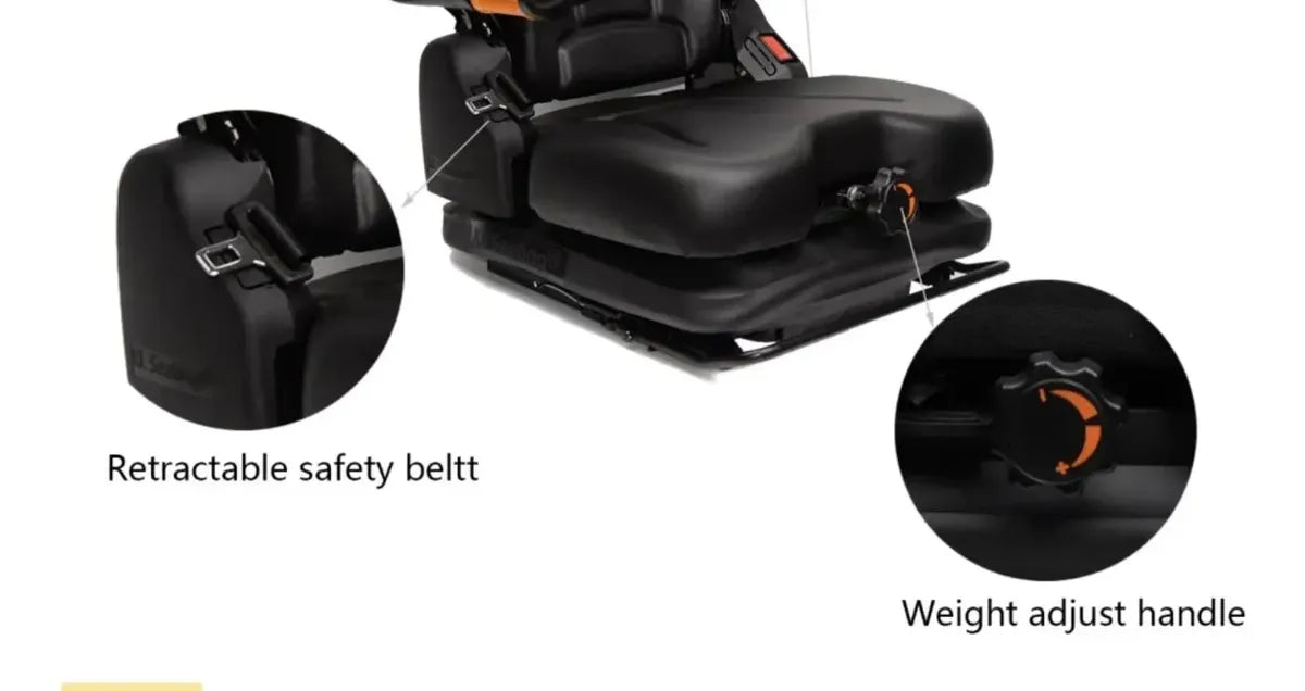 Asiento Tractor Montacargas Con Suspension Cinturon Y Sensor