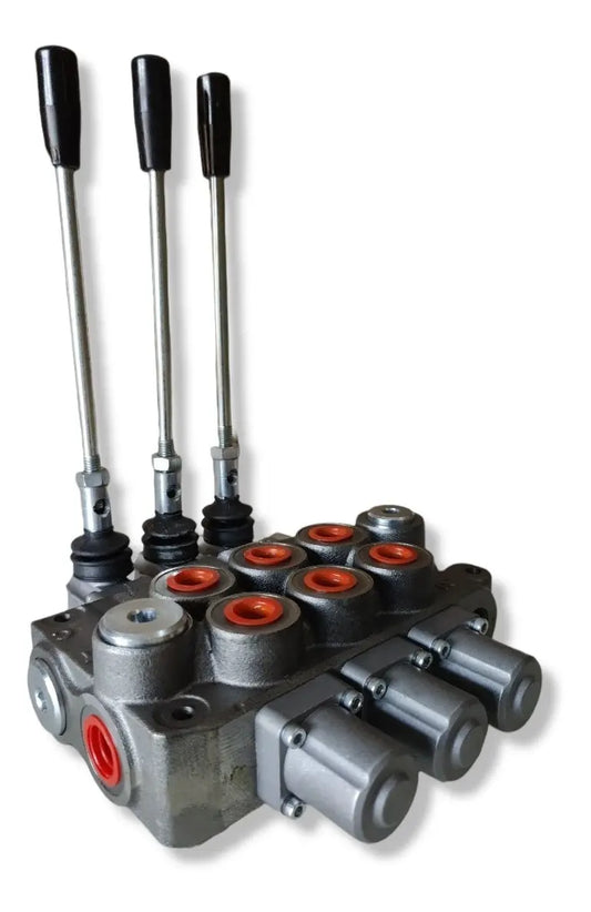 Distribuidor Hidraulico 1/2 90 L 4600 Psi 3 Palancas