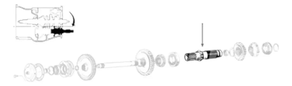 Flecha Transmisión Tractor Massey Ferguson 35 65 135 165 185