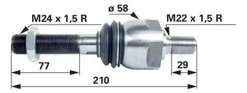 Rotula Al80542 / T339807 / T191427 / T191423 Para John Deere 210/310/315/410/6210/6603 Etc