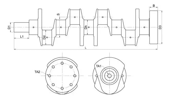 Cigueñal 83998220 Para Tractor New Holland 6610 78 Dientes