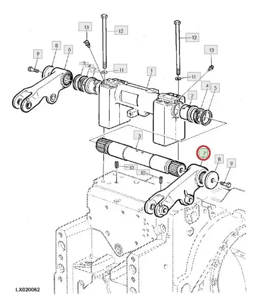 Brazo De Elevacion Izquierdo L116615 Para John Deere