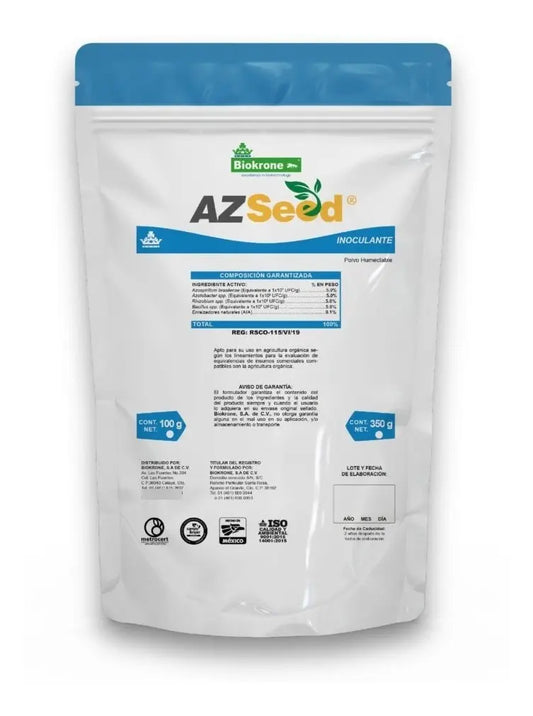 Biokrone Az Seed Biofortificante Fijador De Nitrogeno 350gr