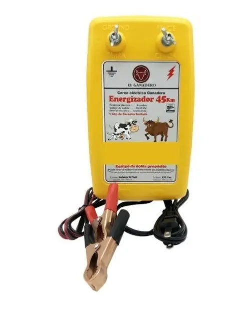 Energizador De Cerco Electrico Elektrochoke 12 Y 110v 45km