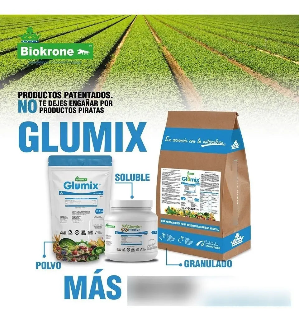 Biokrone Glumix Polvo Inoculante Y Mejorador De Suelos 1kg