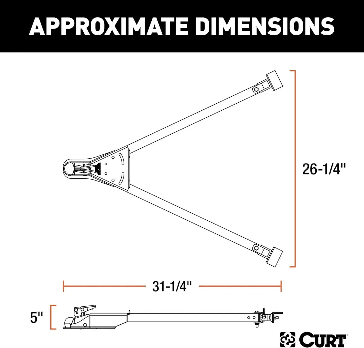 Barra Tirón Tow Bar Curt Para Remolque