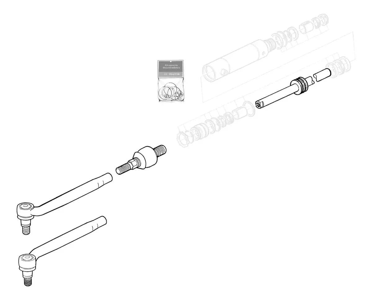 Rotula Al80542 / T339807 / T191427 / T191423 Para John Deere 210/310/315/410/6210/6603 Etc