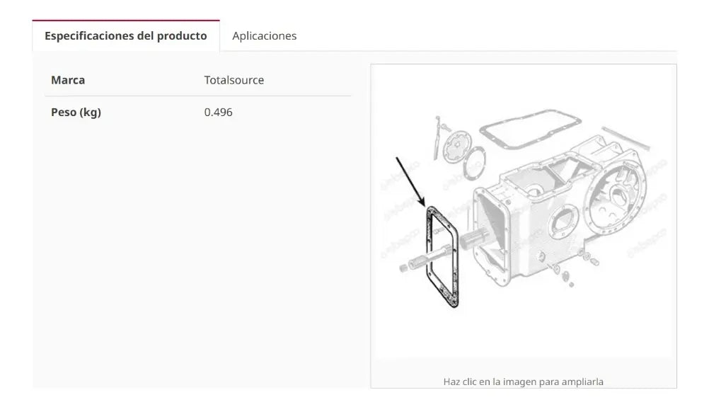 Junta Empaque Tractor Massey Ferguson 35 65 135 285 590