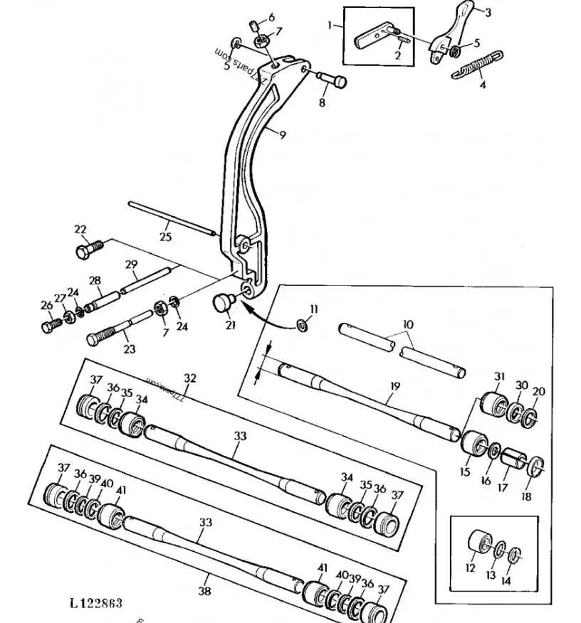 Barra Control De Sensibilidad Para Tractor John Deere 2755