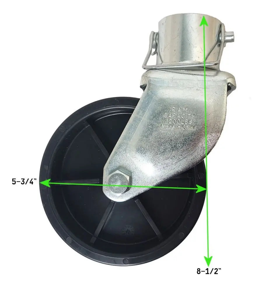 Rueda Para Gato De Remolque Reforzada Para Tubo 2 PuLG